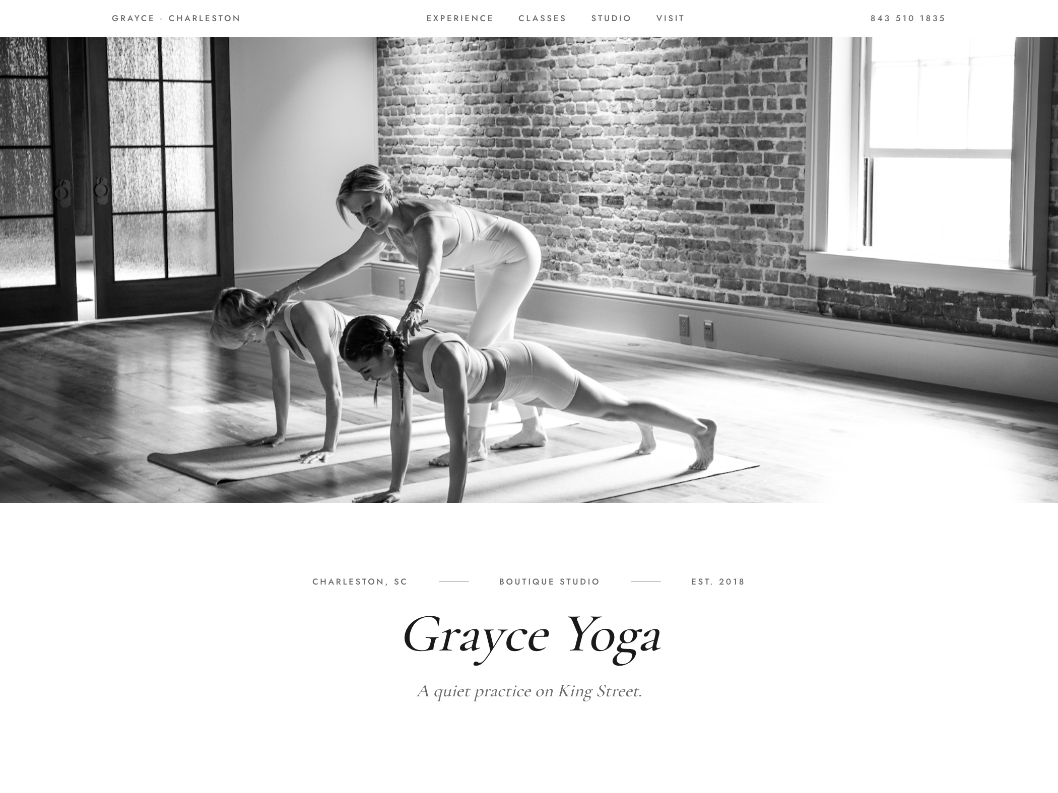 Grayce Yoga website preview